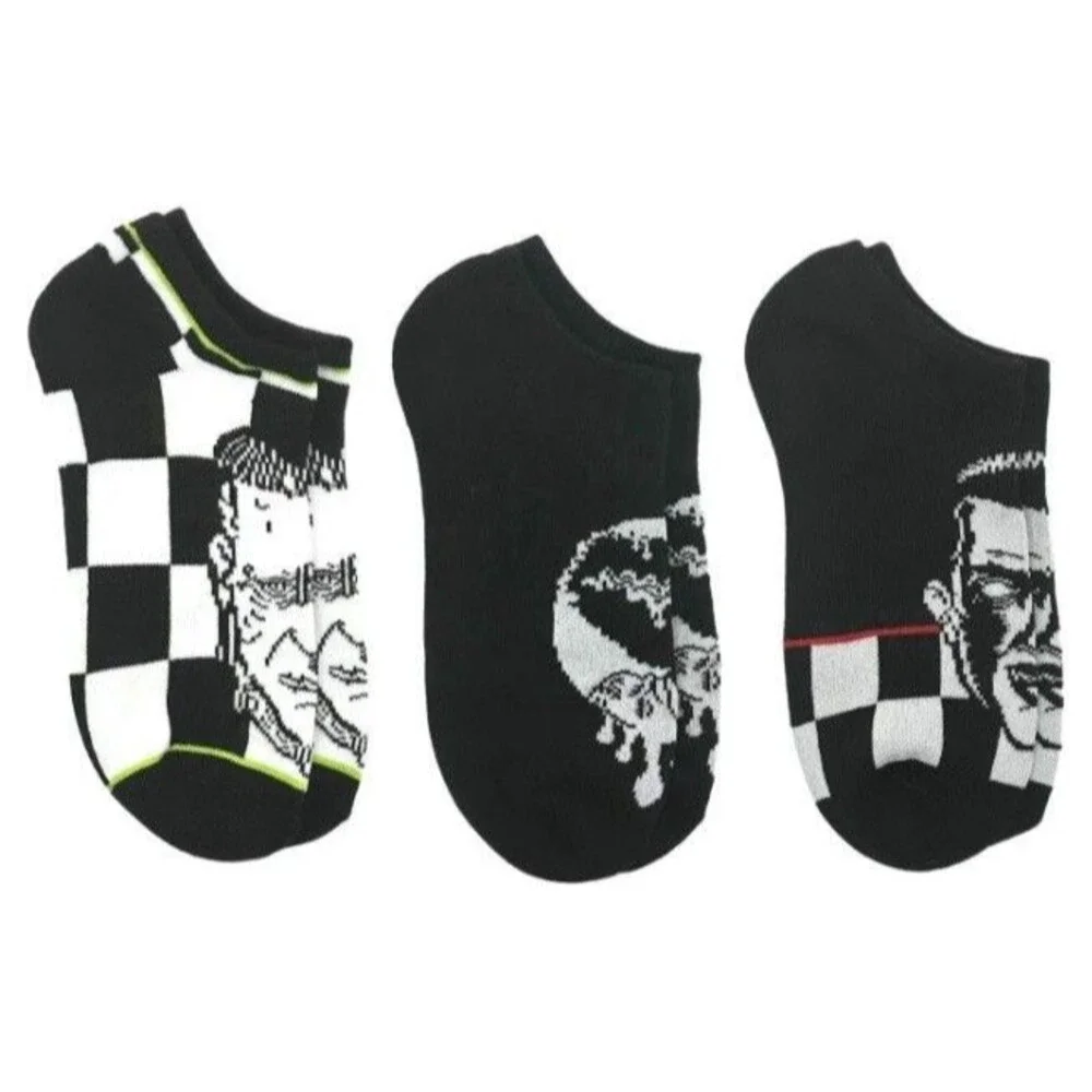 3x Universal Monsters 6x No Show and 1x Slip On Liner Socks Women Size 4-10